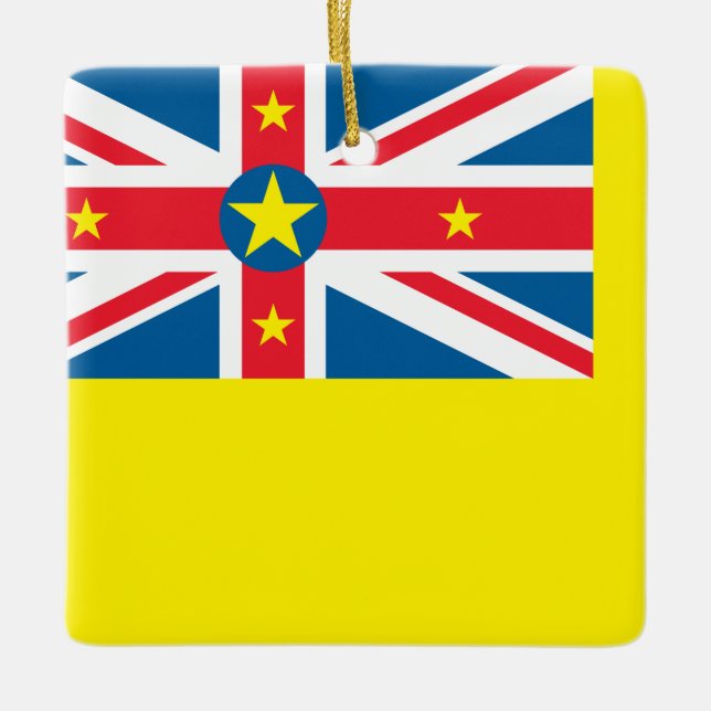 Niue Flag  Ceramic Ornament (Front)