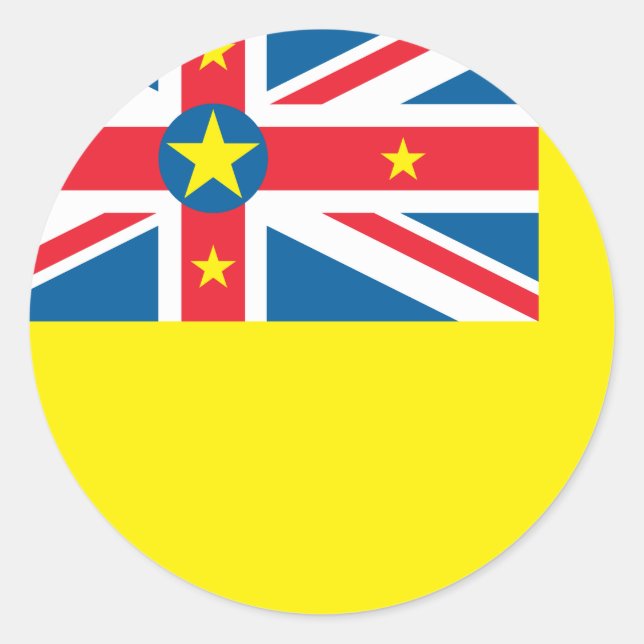 Niue Flag Classic Round Sticker (Front)
