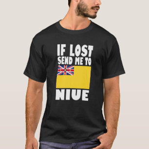 Niue Flag Design If lost send me to Niue Premium T-Shirt