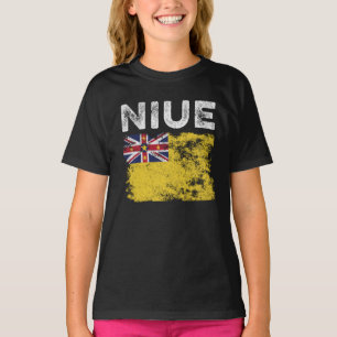 Niue Flag Distressed - Niuean Flag T-Shirt