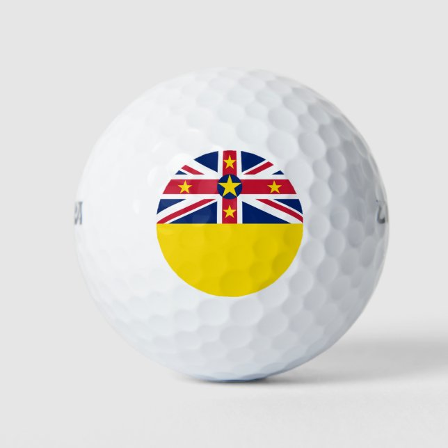 Niue Flag Golf Balls (Front)