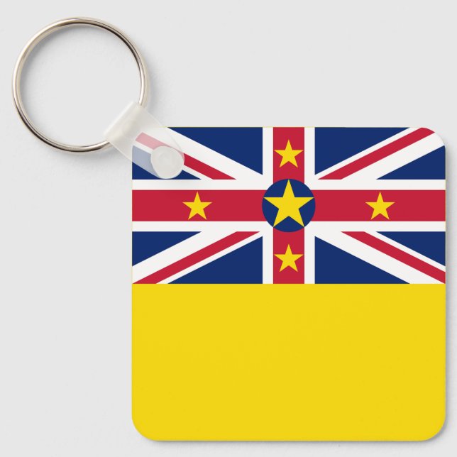 Niue Flag Key Ring (Front)