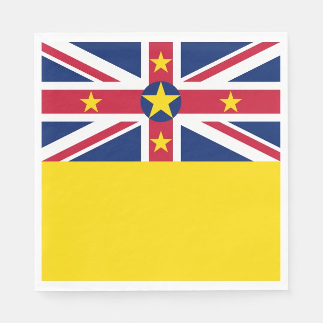 Niue Flag Napkin (Front)