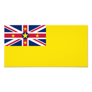 Niue Flag Photo Print