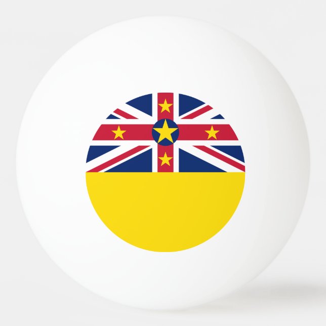Niue Flag Ping Pong Ball (Front)