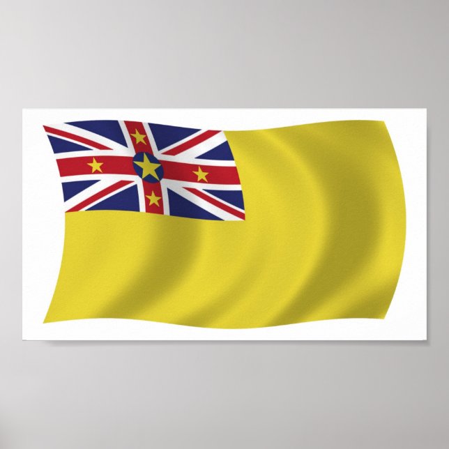 Niue Flag Poster Print (Front)
