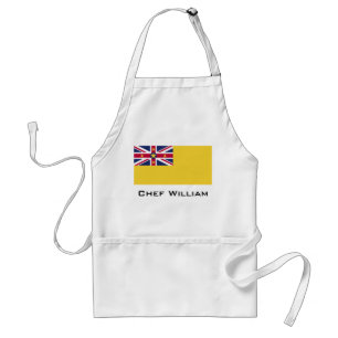 Niue Flag Standard Apron