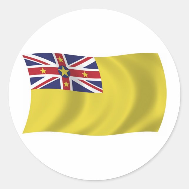 Niue Flag Sticker (Front)