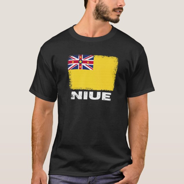 Niue Flag  Support Niuean People Women Men T-Shirt (Front)