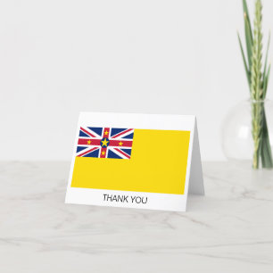 Niue Flag Thank You Card