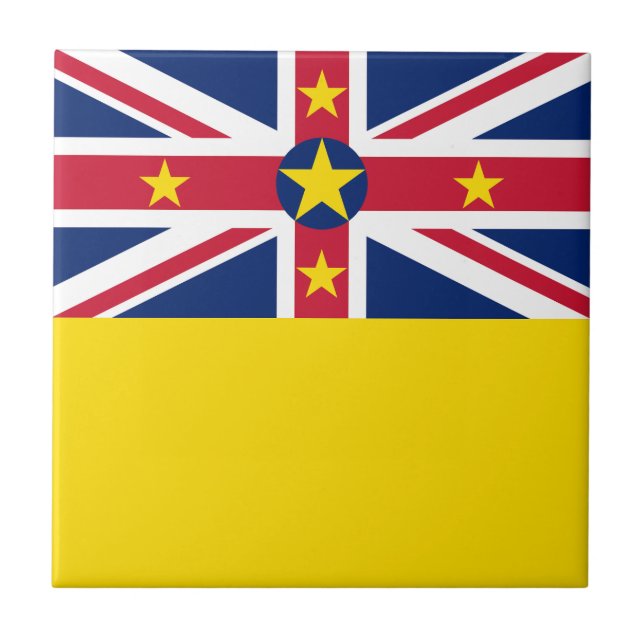 Niue Flag Tile (Front)