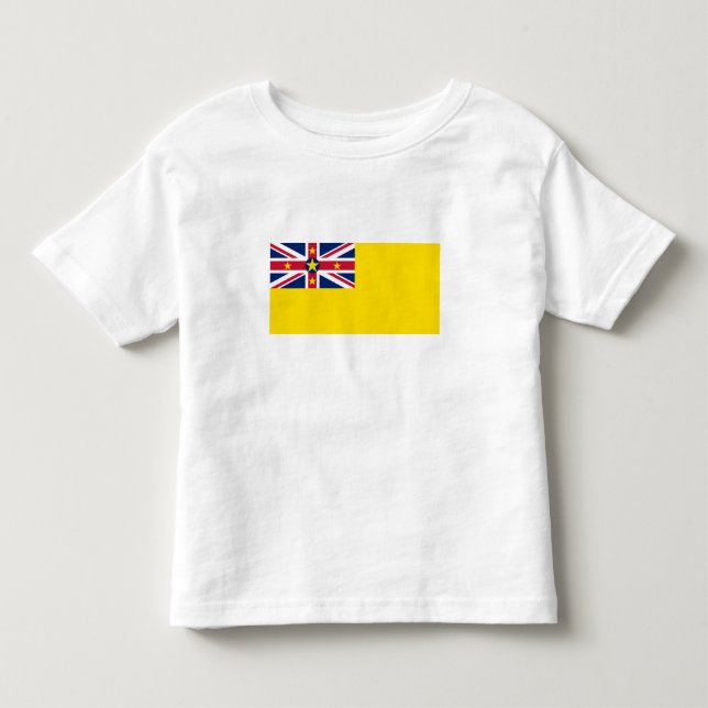 Niue Flag Toddler T-Shirt (Front)