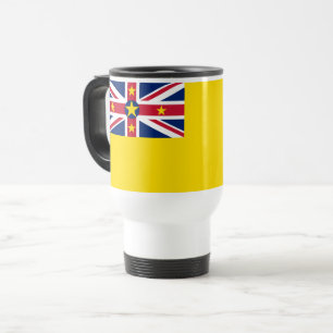 Niue Flag Travel Mug
