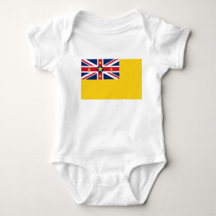 Niue National World Flag Baby Bodysuit
