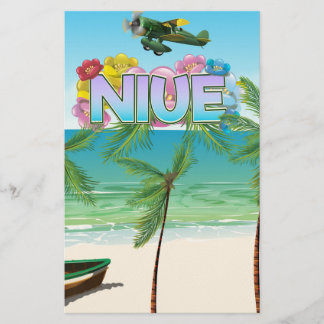 Niue South Pacific travel poster Stationery