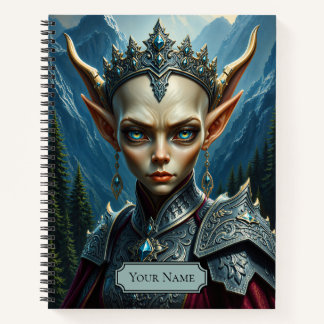 Nivalis Mountain Queen Dark Fantasy Hardcover Notebook