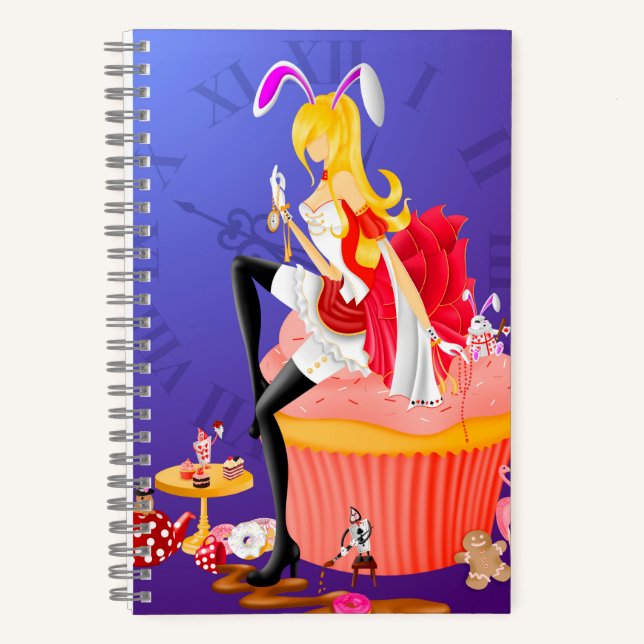 Nivens McTwisp Vintage  wonderland  Notebook (Front)
