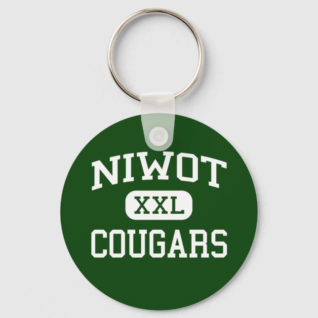 Niwot - Cougars - High School - Niwot Colorado Key Ring (Front)