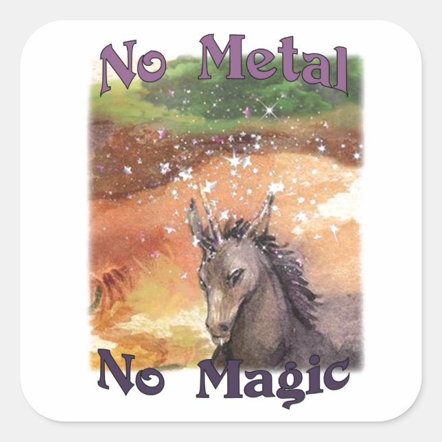 Nix No Metal No Magic Stickers (Front)