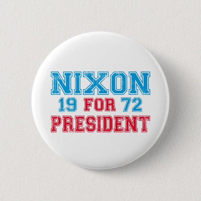 Nixon 1972 election 6 cm round badge (Front)