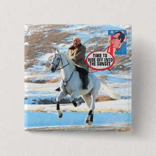 Nixon advises Trump 15 Cm Square Badge