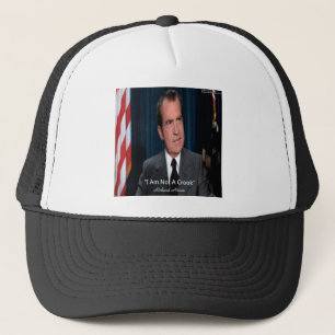Nixon & Not A Crook Quote Trucker Hat