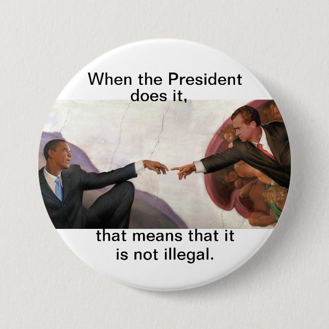 Nixon & Obama: Soul Mates 7.5 Cm Round Badge (Front)