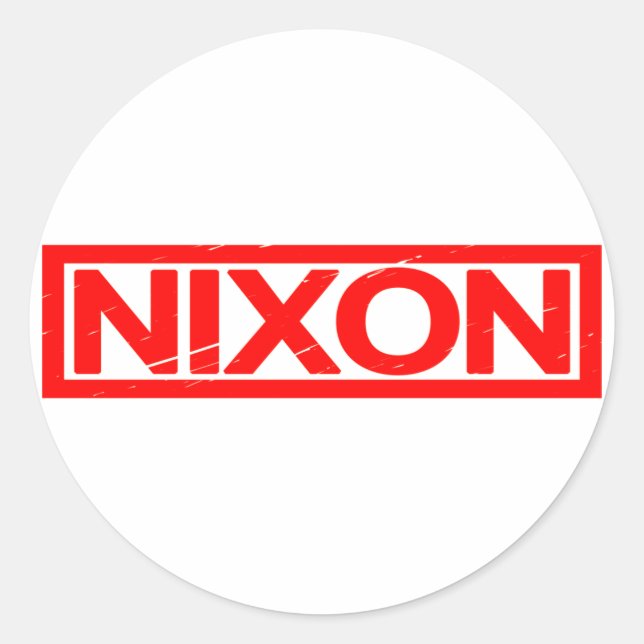 Nixon Stamp Classic Round Sticker (Front)