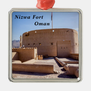 Nizwa Fort in Nizwa, Oman Metal Tree Decoration