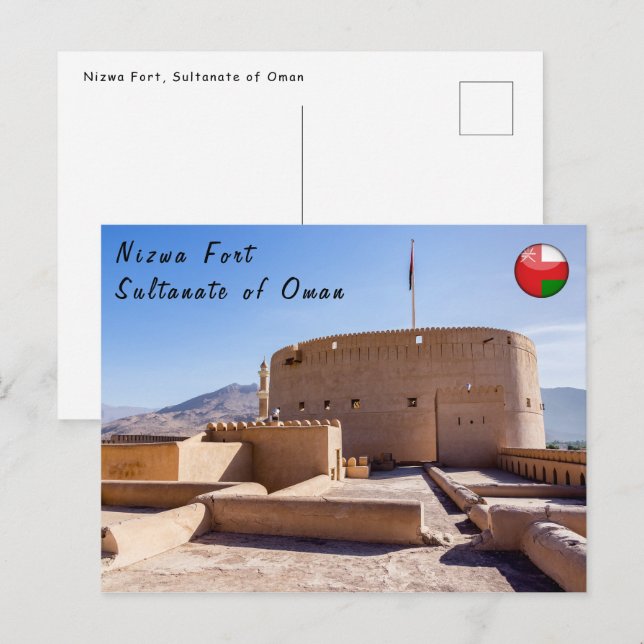 Nizwa Fort in Nizwa, Oman Postcard (Front/Back)