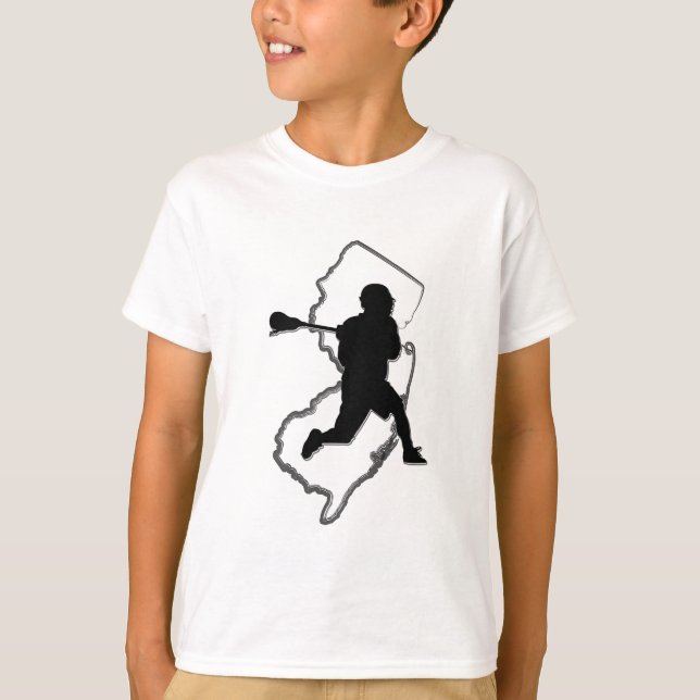 NJ Lacrosse Kid's T T-Shirt (Front)