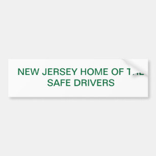NJ Safe drivers Bumper Sticker