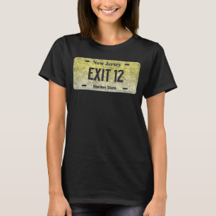 NJ State Vanity License Plate EXIT 12 T-Shirt