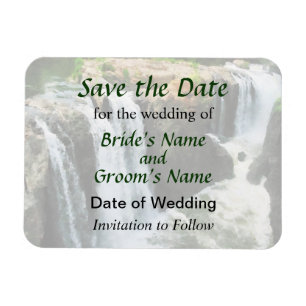 NJ - Waterfall Paterson NJ Save the Date Magnet