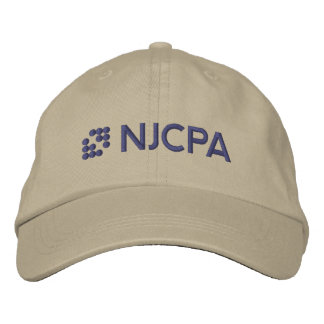 NJCPA Baseball Hat- Khaki - Embroidered Hat