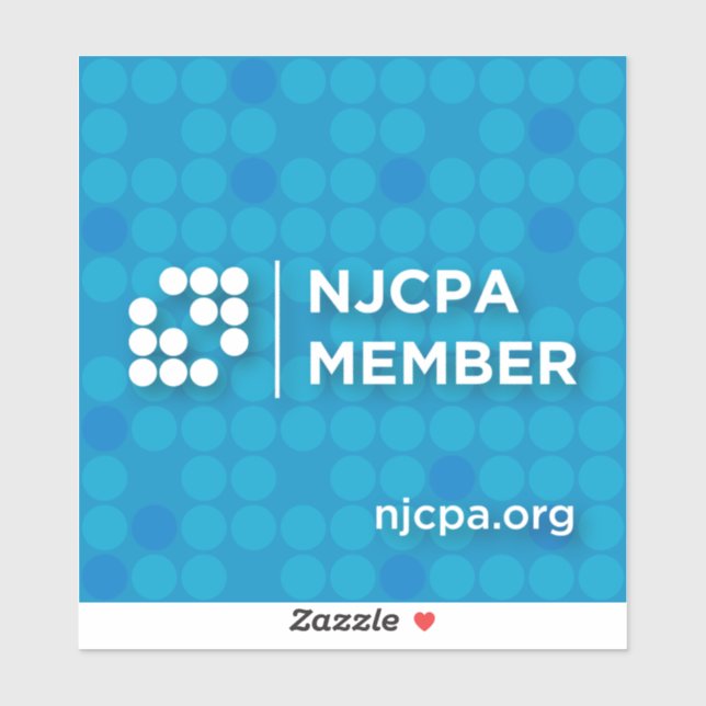NJCPA Member Vinyl Sticker - Small Circles (Sheet)