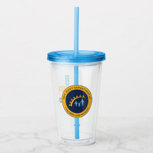 NJDCF "Safe, Healthy, Connected" Acrylic Tumbler