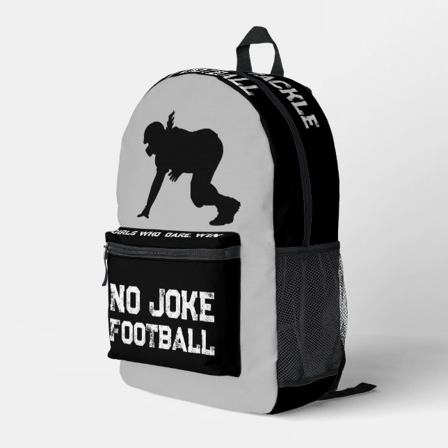 NJF RETRO LINEWOMEN  PRINTED BACKPACK (Back Corner Right)