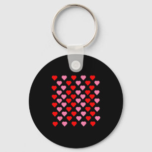 Nk And Red Hearts Lovers Funny Valentine’s Day Hum Key Ring