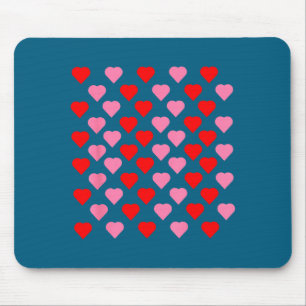 Nk And Red Hearts Lovers Funny Valentine’s Day Hum Mouse Mat