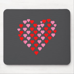 Nk And Red Hearts Lovers Funny Valentine’s Day Hum Mouse Mat