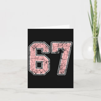 Nk And White Number 67 Jersey Player Uniform #67 F Card