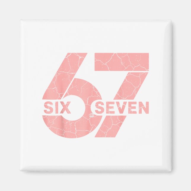 Nk And White Number 67 Jersey Player Uniform #67 F Magnet (Front)