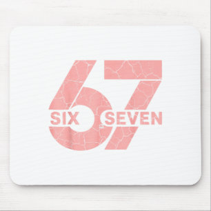 Nk And White Number 67 Jersey Player Uniform #67 F Mouse Mat