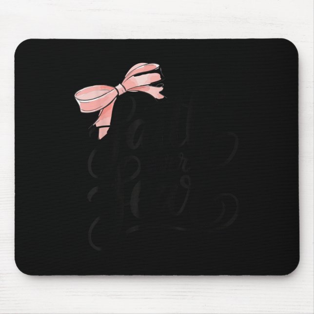 Nk Bow Faith Over Fear Christian Teen Girl God Goo Mouse Mat (Front)
