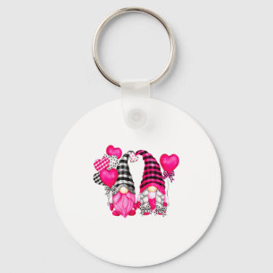 Nk Buffalo Plaid And Heart Balloons Valentines D Key Ring