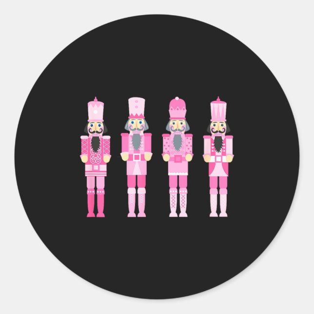 Nk Christmas Nutcracker Squad Ballet Dance Matchin Classic Round Sticker (Front)