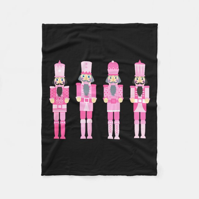 Nk Christmas Nutcracker Squad Ballet Dance Matchin Fleece Blanket (Front)