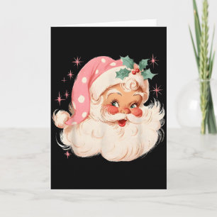 Nk Christmas Santa Claus Face Xmas Vintage Nk Sant Card
