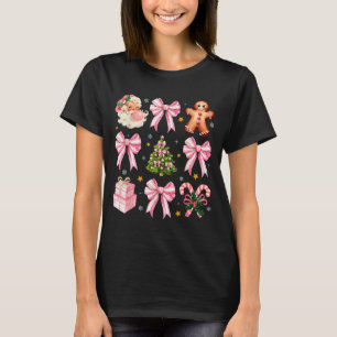 Nk Christmas Tree Santa Gingerbread Xmas Cute Coqu T-Shirt